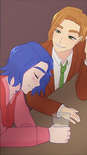 stardew valley animatic of Emily and Elliott in the saloon