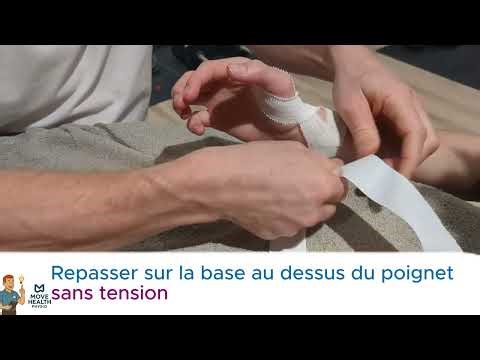 Strapping pour entorse "du pouce"