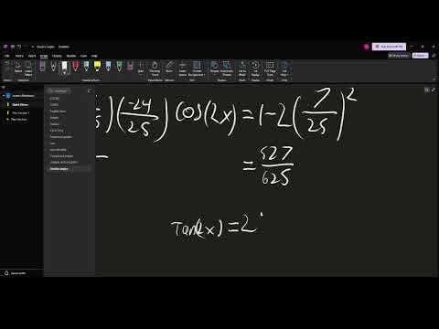 Double Angle Formulas: Applying and Deriving