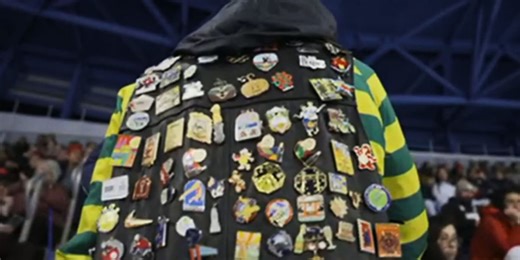 The pin-trading tradition captivating the Olympic Villages