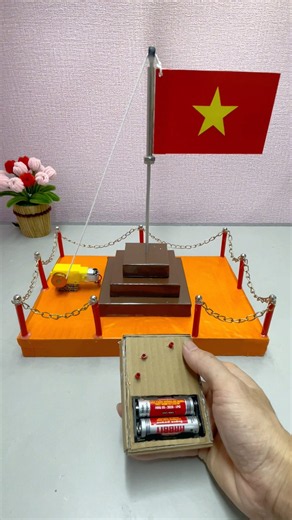 DIY Flag Raising Model