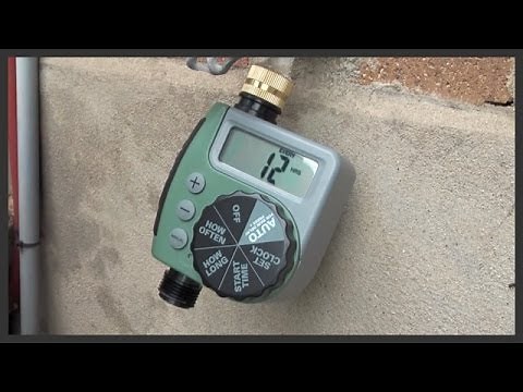 How to program an Orbit faucet timer
