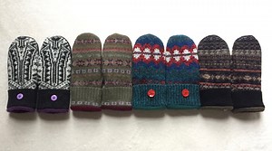 Custom Cashmere-lined Wool Sweater Mittens - Etsy