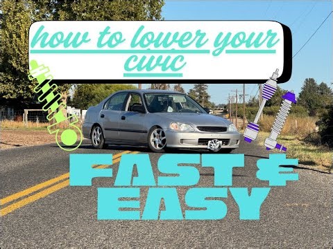 How to lower your civic cheap and fast