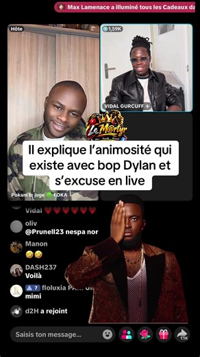 Il s'excuse en live : explication de l'animosité avec Bop Dylan