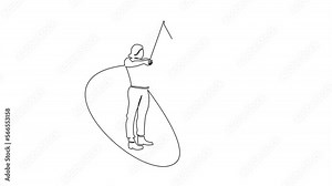 Animated self drawing of single continuous line draw young girl with bow and arrow. Female holding bow and arrow aiming to shoot. Archer with bow and arrow. Part of set. Full length one line animation