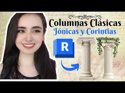 Cómo crear columnas Jónica y Corintia en Revit | Extrusión Revolución y Barrido #arquitetura #revit