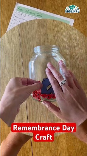 🌺 Remembrance Day Craft Jar | Simple & Meaningful Poppy Activity for Kids ✨