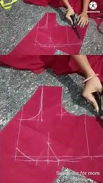 "Step-by-Step Guide to Cutting the Perfect Blouse: Easy Tutorial for Beginners" #tailoring