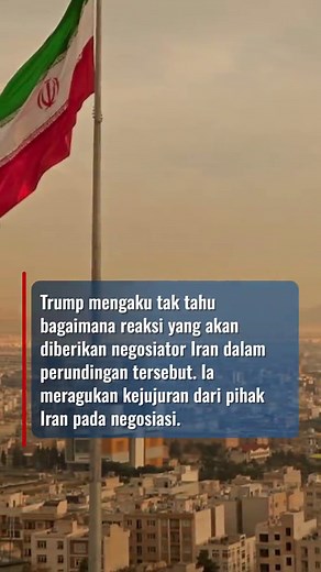 Trump Ancam Iran jika Perundingan Gagal: Kapal Perang AS Telah Diisi Amunisi Terbaik untuk Menyerang Presiden Amerika Serikat (AS) Donald Trump mengancam Iran jika perundingan damai di Pakistan gagal. Pada Jumat (10/4/2026), Trump menyatakan kapal perang AS telah diisi amunisi terbaik untuk melanjutkan serangan ke Iran. Hal itu diungkapkan Trump tak lama setelah Wakil Presiden AS, JD Vance melakukan perjalanan ke Islamabad, Pakistan, sebagai pemimpin delegasi perundingan. JD Vance akan bergabung