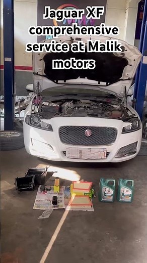 Jaguar xf comprehensive service at Malik motor workshop