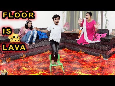 FLOOR IS LAVA | Comedy Family Challenge | Funny Fails | 24 Hours Challenge | Aayu and Pihu Show