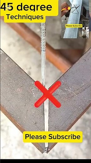 Techniques for angle bar 45 degree #batangquiapo #batang90s #welding #howto