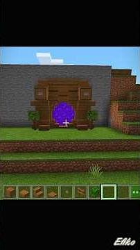 #minecraft easy Rustic Portal Build hack 😱💀😍😍