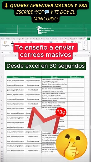 77K views · 1K reactions | 類 Mandá correos masivos desde Excel con...