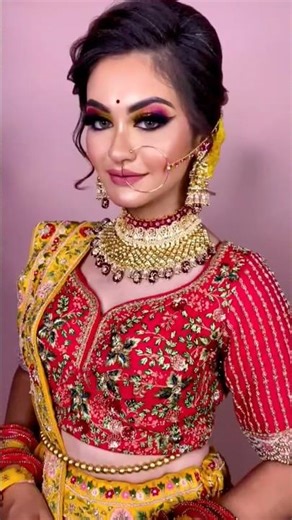 👉Full bridal makeup tutorial step by step /hd makeup /3d makeup /bridal makeup /wedding makeup