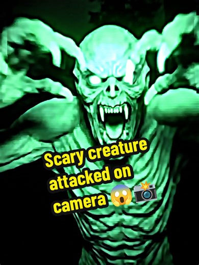 Scary creature attacked on camera 😱📸 #creature #horror #scary