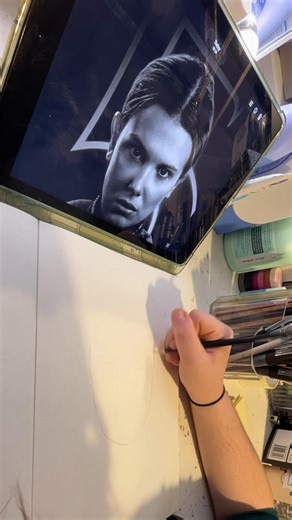 guys you don’t even understand how proud I am of this @Stranger Things #strangerthings #eleven #purplerain #milliebobbybrown #artist