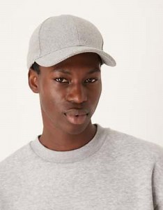 ASOS DESIGN felt baseball cap in grey | ASOS