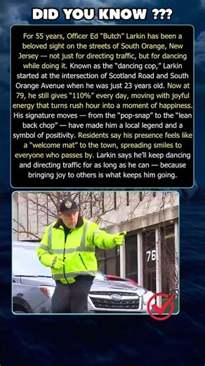 79 Year Old Dancing Cop Has Been Spreading Smiles for 55 Years in New Jersey