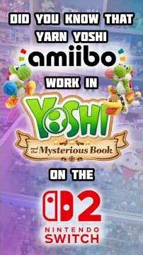 Did you know that Yarn Yoshi amiibo work in Yoshi and the Mysterious book?