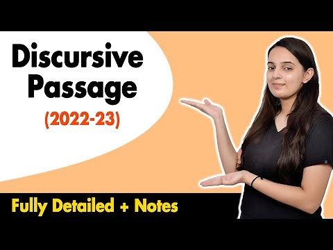 Discursive Passage Class 9/Class 10 | Unseen Passage | Reading Comprehension | English Grammar
