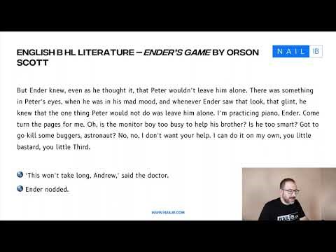 Future Humans Explained Through Ender’s Game [IB English B HL/SL]
