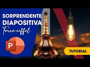 Aprende a Diseñar una elegante diapositiva de la Torre Eiffel PARIS con powerpoint