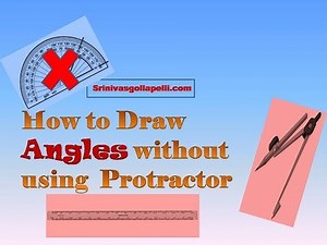 How to Draw Angles Without using Protractor