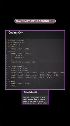 Read caption... Using friend function in c++... #coder #coding #cpp