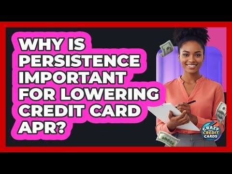 Why Is Persistence Important For Lowering Credit Card APR?
