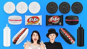 3.9K views · 154 reactions | BLACK VS WHITE CHALLENGE! Eating and Buying Everything In 1 Color For 24 Hours By 123 GO! CHALLENGE Like black and white movies? What about food? Check out our new 1 color challenge! If you had a chance to choose which color would that be? Black or White? Or maybe you prefer red or green? Let us know in the comments! | 123 GO Challenge | Facebook