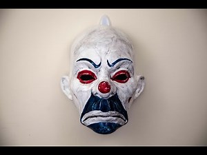 Making the Joker's mask from The Dark Knight.