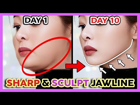 👋 GET SHARP DEFINED JAWLINE FAST | SCULPT A BEAUTIFUL JAWLINE AND CHIN WITH KOREAN MASSAGE