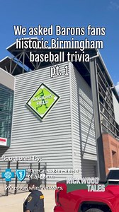 47K views · 121 reactions | Do you know your Birmingham baseball history? Follow along and see how many you can get right! Presented by Blue Cross Blue Shield of Alabama. #birminghambarons #birmingham #baseball #thisisalabama #rickwoodfield #regionsfield | al.com | Facebook
