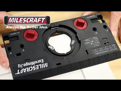 Milescraft #1342 EuroHingeJig™ - Concealed Hinge Jig Makes Cabinet Door Installation Easy