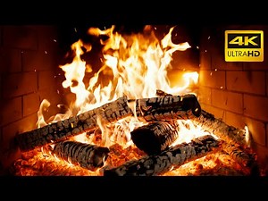 🔥 Burning Fireplace (24/7) LIVE with Tranquil Fire Sounds and Evening Warmth for Deep Relaxation 4K