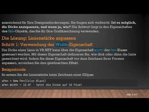 Erfahren Sie, wie Sie die Dicke einer Linie in VB.NET einstellen