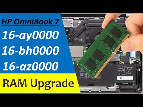 HP OmniBook 7 Laptop RAM Upgrade Tutorial – Full Disassembly & Memory Installation Guide 2025