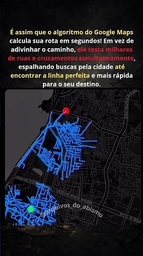 Como o Google Maps encontra o caminho mais rápido para você 🗺️⚡