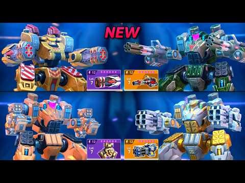 New CITADEL with Missile Rack 12, Minigun 12, Nade Launcher 12, Repeater 12 - Mech Arena