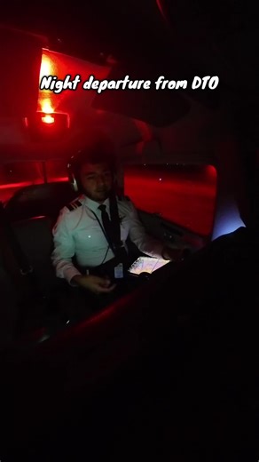Night departure KDTO (Denton, TX) #aviation #flighttraining #cessna #fyp #viralvideo #pilot #pilotsoftiktok #commercialpilot #smallplane #piloto #nightflight #night