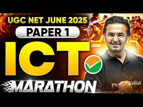 UGC NET JUNE 2025 | ICT Marathon for Paper 1 🔥 | Full Syllabus Revision in One Shot!