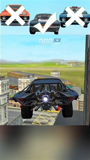 Fastest cars Landing on Building 🏫😁 || Extreme car driving simulator #viralshort #shorts #bbytgaming