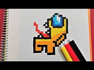 Como dibujar al IMPOSTOR de AMONG US| Pixel Art
