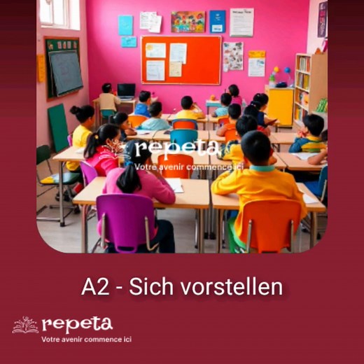 Apprendre l'allemand en chantant - A2 - Sich vorstellen - Se presenter en allemand pour le niveau A2 #A2 #Allemand #repeta #nouvellerentree #apprendre #nouvellelangue #music | Repeta