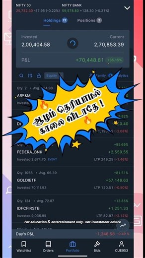 Zerodha Portfolio Comedy | Tamil Shorts #shorts