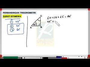 Perbandingan Trigonometri sudut istimewa (45°)