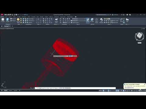 FAST! Draw a Piston & Shaft in AutoCAD | Quick 2D to 3D Guide