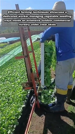 How Efficient Modern Farms Manage Large Vegetable Seedling Trays